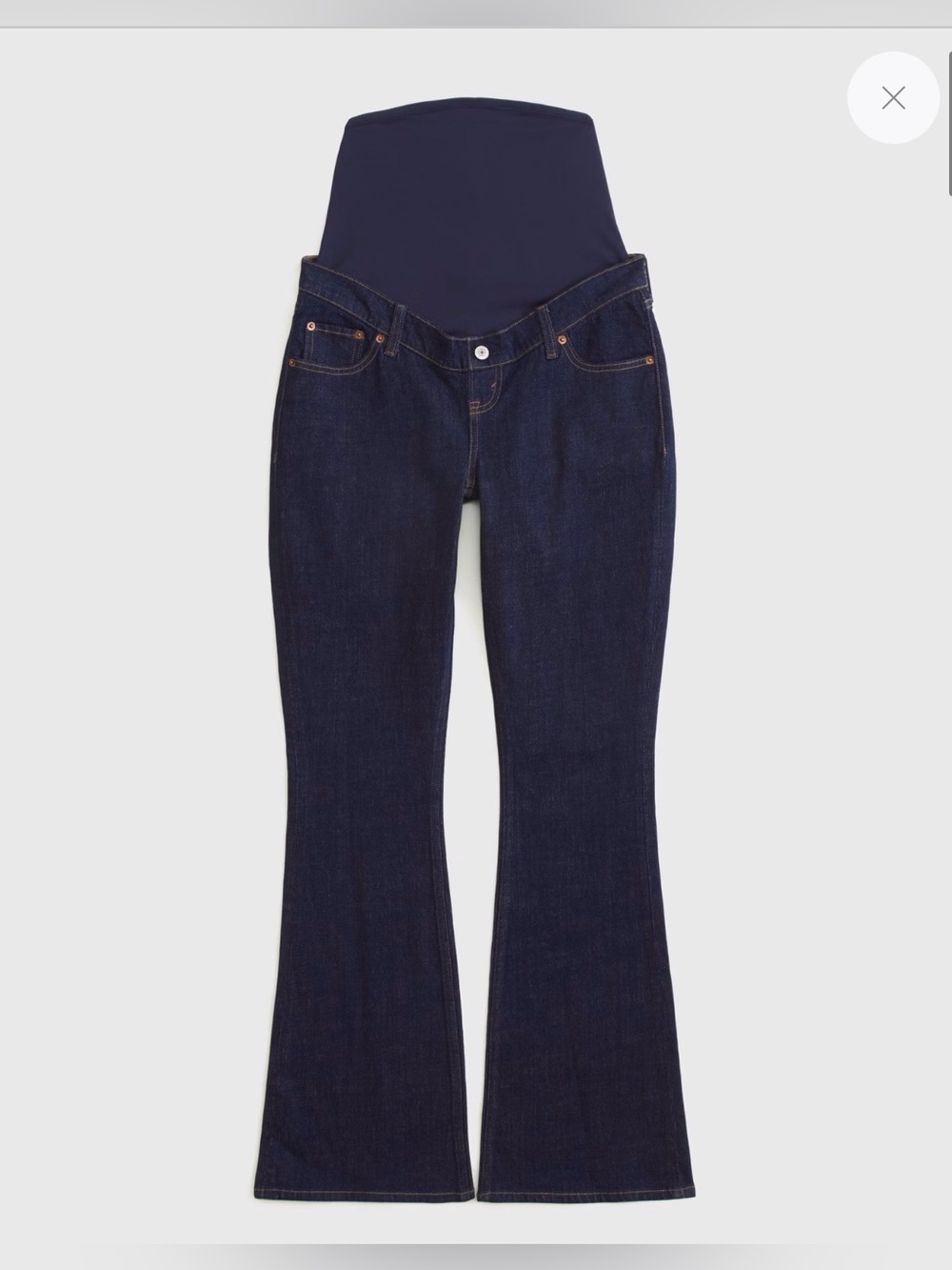 Abercrombie and fitch maternity boot cut jeans